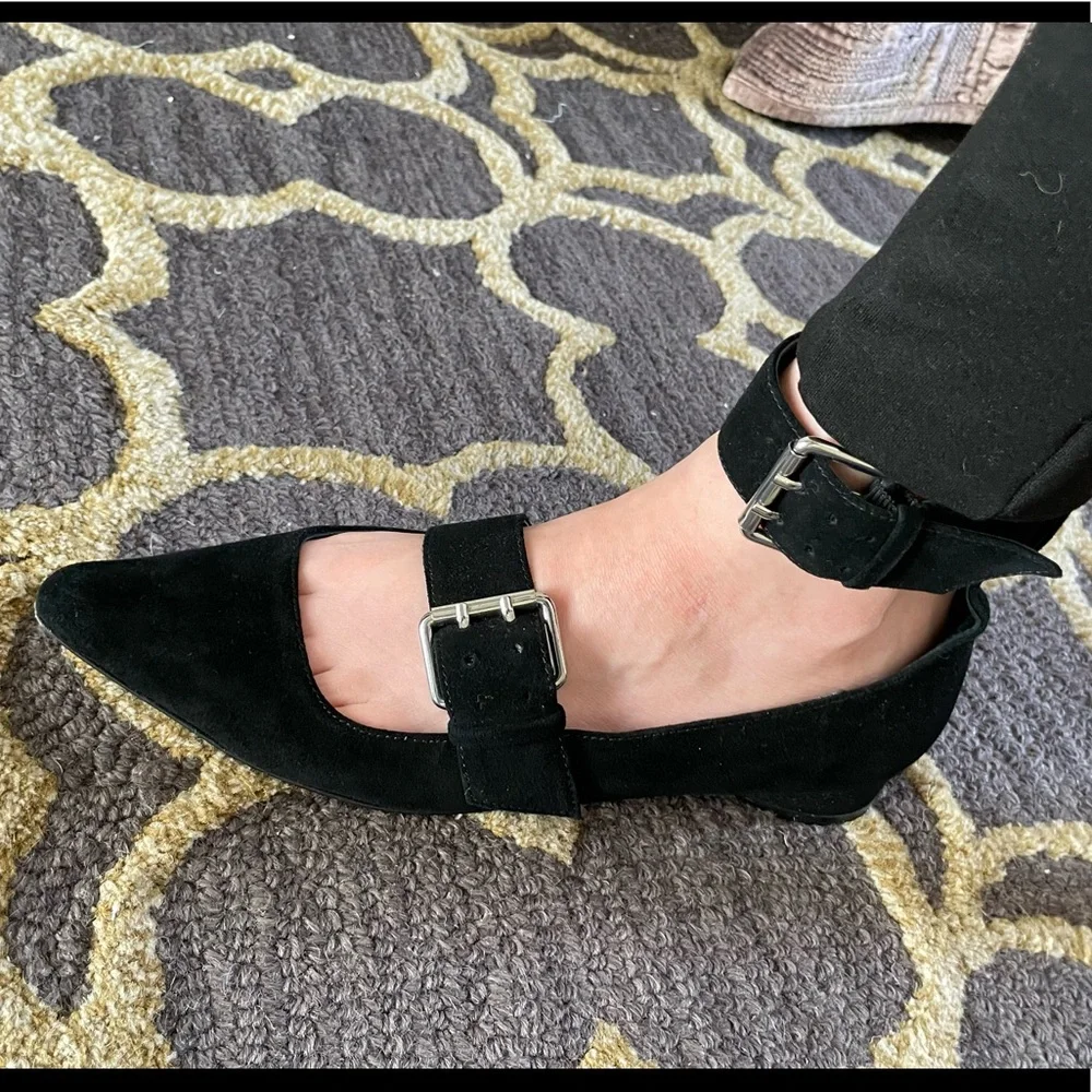 Buckle suede flats - Picture 3 of 6